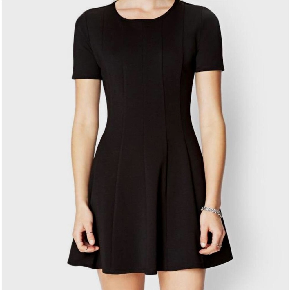 Black Ribbed Dress